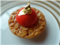 poached rhubarb tart